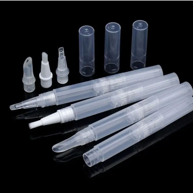 Tubo de brillo de labios de giro cosmético vacío de 5ml 2,5 ml/limpieza de joyas/blanqueamiento de dientes/corrector/pluma de aceite para cutículas para el cuidado de las uñas