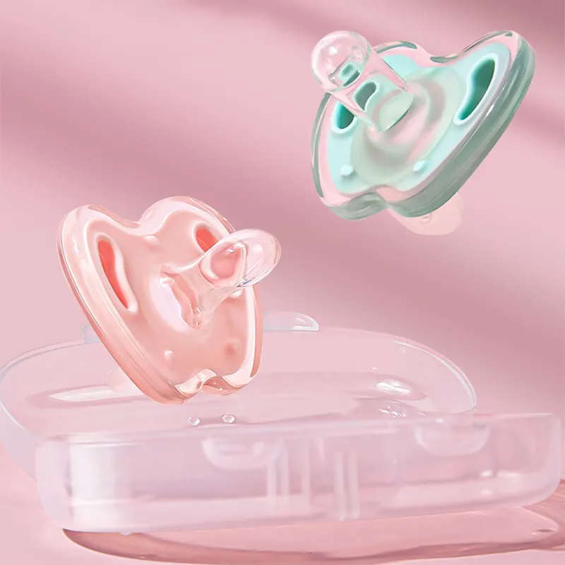 Custom New Baby Infant Natural Latex Rubber Pacifier Packaging Silicone Baby Teether Soother Nipple Toy Pacifiers For Babies