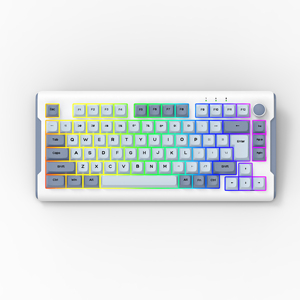 Nuevo diseño 80 teclas RGB LED retroiluminado Teclado mecánico para juegos Interfaz USB Teclado para computadora portátil - Product Image 2