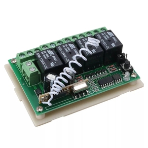 12V 4CH canale 433Mhz telecomando Wireless circuito integrato con 2 trasmettitore kit di ricambio ricambi - Product Image 3
