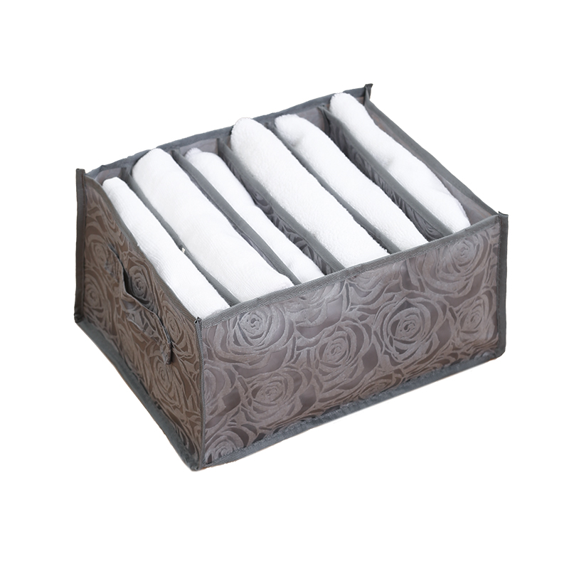 Rose grey large six grids