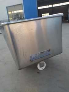 200L thép không gỉ nhà máy công nghiệp Cách sử dụng nhỏ thịt giỏ hàng với bánh xe giao thông vận tải giỏ hàng - Product Image 3