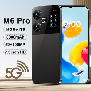 热卖原装M6 Pro 7.3英寸1440*3200安卓智能手机，配有50 + 108MP 8000毫安时全球定位系统导航和5g双sim卡 - Product Image 2