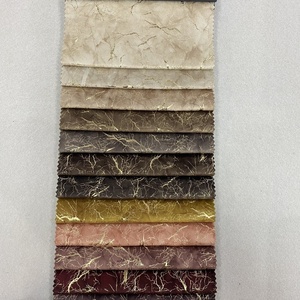 新设计100% 涤纶印花金色压花天鹅绒压花沙发纺织面料，用于家具和室内装潢 - Product Image 3