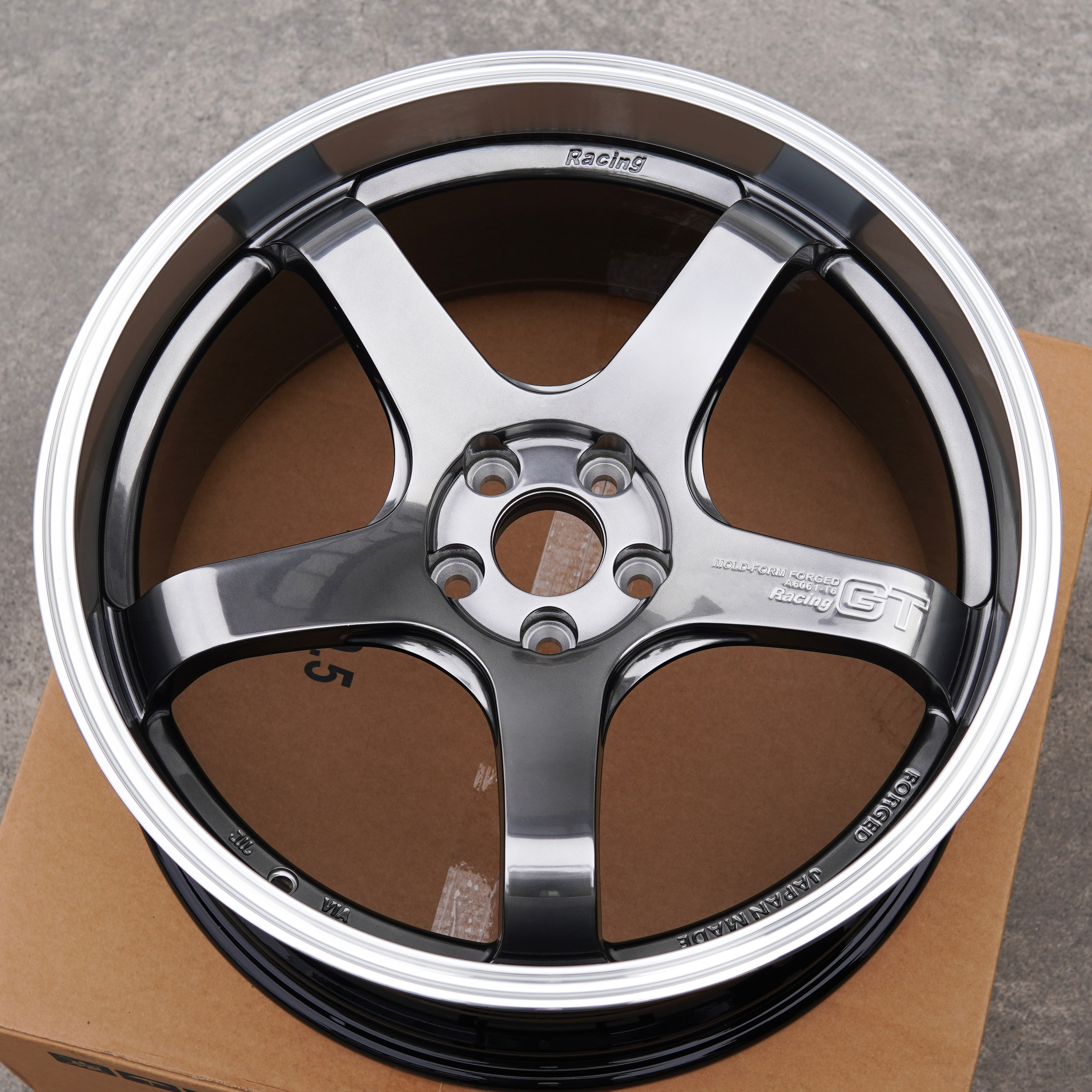 Glossy Dark Gunmetal Gray