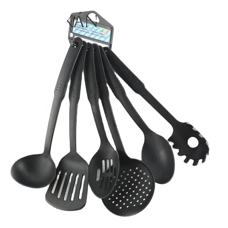 Juego de utensilios de cocina reutilizables, flexibles, resistentes al calor, respetuosos con el medio ambiente, gran oferta, 6 uds.