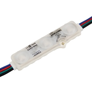 DC 12v ip68 kore tasarım led modülü 5050 RGB 3 led ultrasonik led modülü tabela için lens ile - Product Image 1