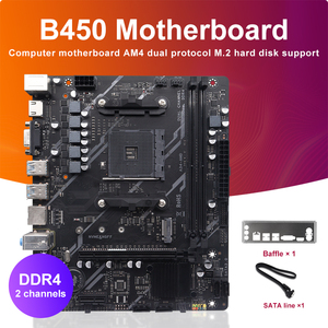 Commercio all'ingrosso AM4 DDR4 B450 PC scheda madre di gioco con capacità 64GB nuova condizione presa M-ATX doppio canale di memoria - Product Image 5