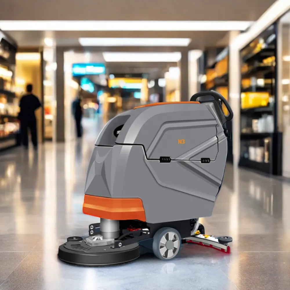 Chất lượng hàng đầu sàn làm sạch máy chà sàn đi bộ phía sau sàn Scrubber máy sấy để bán