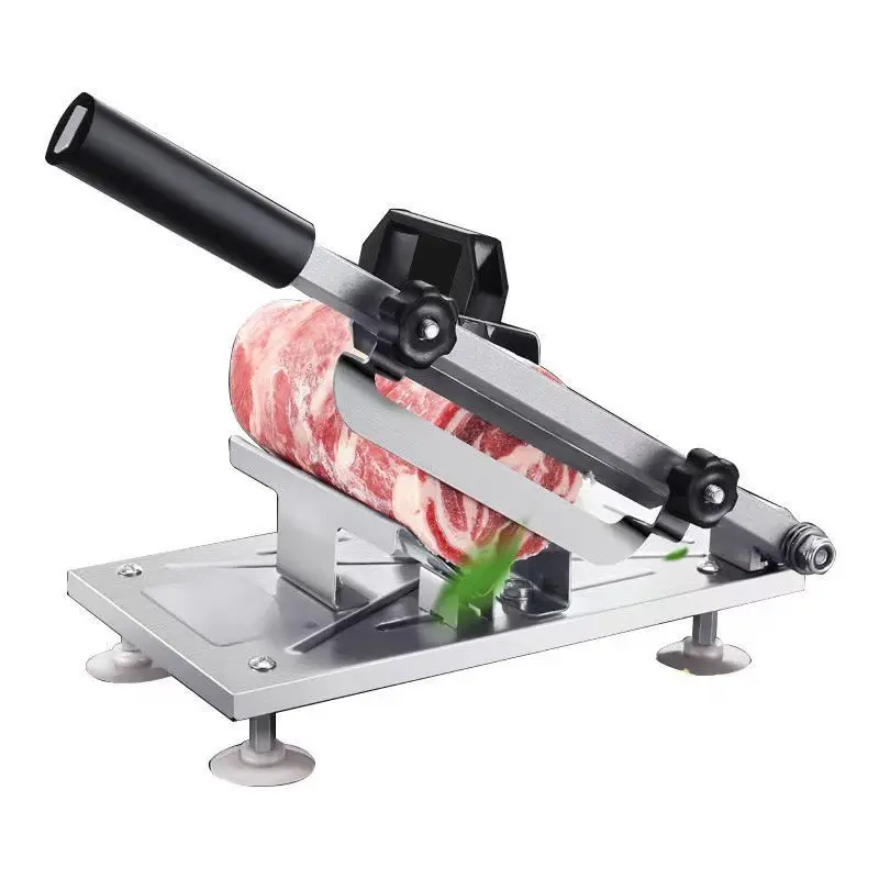 Cottura domestica pentola calda Shabu BBQ manuale carne congelata verdura frutta acciaio inossidabile carne manzo montone Roll affettatrice Cutter