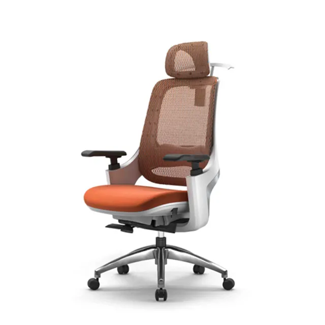 Lujo Bifma estándar respaldo alto ergonómico tela de malla aluminio ejecutivo jefe silla de oficina buen precio patentado muebles de oficina