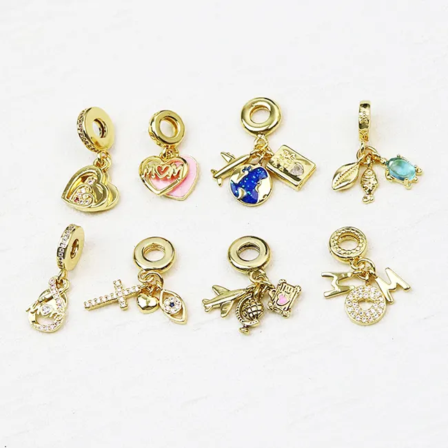 2024 модные браслеты, очаровательные многообразные золотые кольца, подвески для женщин, изготовление ювелирных изделий