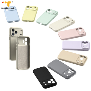 เคสโทรศัพท์แบบเหลว TPU ซิลิโคนสีชมพูออกแบบมาสำหรับ iPhone 17 PRO MAX แข็งปกป้องหลังพิมพ์ ODM สำหรับ Apple - Product Image 1