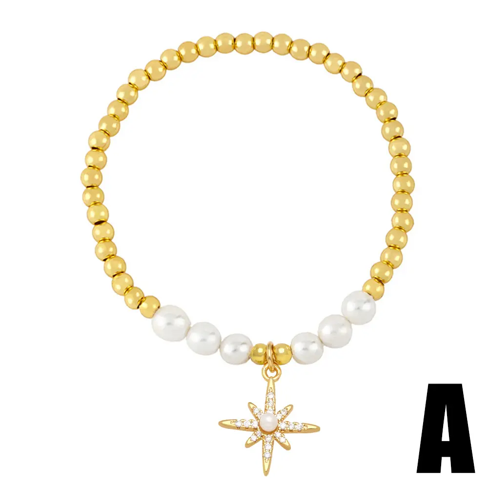 Braccialetto di perle con perline a cuore donna minimalista a forma di cuore bracciale gioielli all'ingrosso