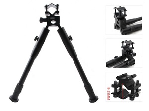 Tactical Plain End Folding <strong>Bipod</strong> Swivel <strong>Mount</strong> <strong>Bipod</strong> Adjustable 3 6 9 Inch with Double Lock Universal Barrel Adaptor - Product Image 6