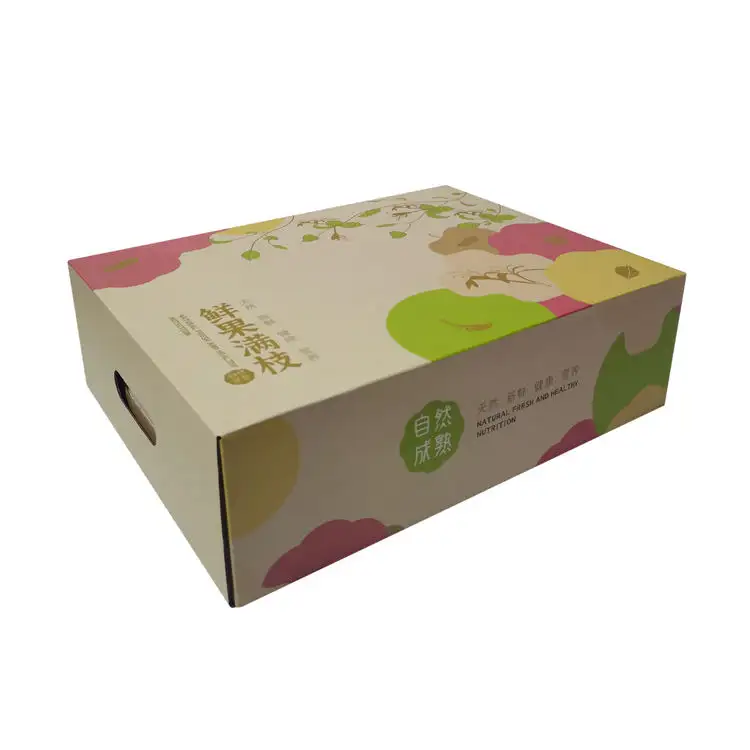 Cajas de cartón personalizadas para embalaje de fruta reciclada, Cartón corrugado para Mango, piña