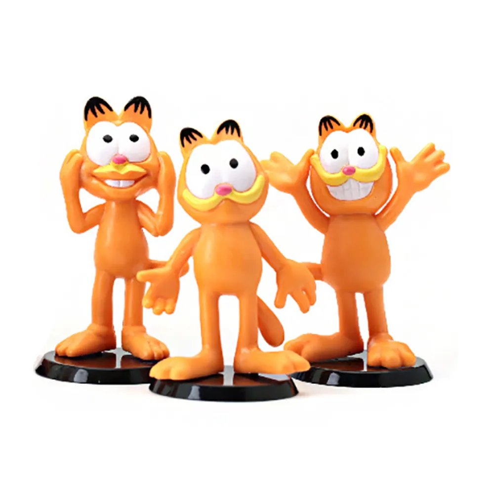 Figuras de Acción de Gato Personalizadas de Dibujos Animados, Juguete Creativo de PVC de Plástico Barato, Regalos para Niños