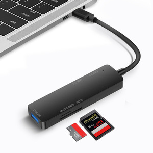 5 in 1 tip C 5 Port USB 3.0 Hub, Mini USB Splitter bilgisayar dizüstü masaüstü aksesuarları için çoklu uzatma