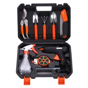 Popüler 10-Piece demir bahçe aracı koruyucu kılıf ile kutu seti el-güç donanım bahçe aletleri OEM özelleştirilebilir - Product Image 1
