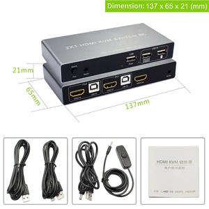8K@60Hz Manufacturer Bulk Order Factory Price HDMI <strong>KVM</strong> <strong>Switch</strong> 60 8K