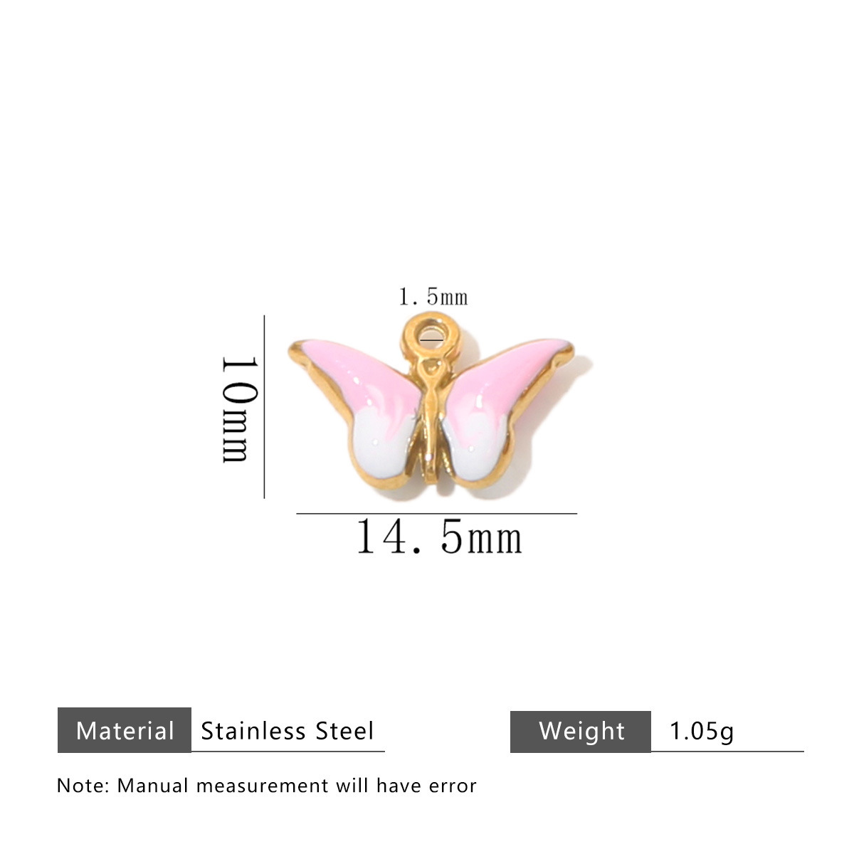 Butterfly-pink white