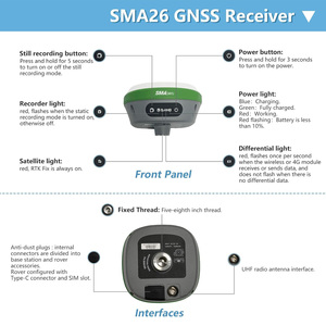 SMA26 NOAA认证RTK测量系统，配有全球导航卫星系统RTK全球定位系统和漫游者基站手持测量系统 - Product Image 6