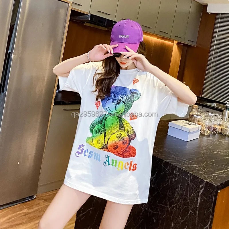 Buitenlandse Handel Dames T-Shirt 2023 Zomer Nieuwe Mode Casual Koreaanse Versie Van De Top Fabriek Kraam Voorraad Groothandel