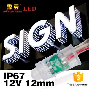 12mm WS2811 2811 IC Vollfarb-Pixel-LED-Modul Licht RGB Digital DC 5V Eingang IP68 Wasserdicht Ce 80 Ws2813 LED-Modul-20-60