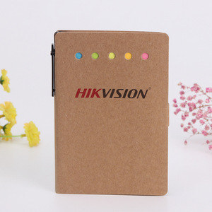 Small A5 Kraft <strong>Paper</strong> Cover <strong>Notebook</strong> Spiral Binding Thread Sewing Colored <strong>Index</strong> Tabs Flags Page Markers for Pocket Notes Notepads - Product Image 6