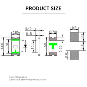 High Quality 0603 Smd <strong>Led</strong> <strong>White</strong> 20mA 220mcd Surface Mount Micro 0603 Smd <strong>Led</strong> for Consumer Electronics
