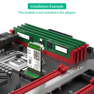 迷你 PCI-E/mSATA 适配器，垂直安装，适用于 3G/4G，WWAN LTE, GPS 和 mSATA 卡 - Product Image 4