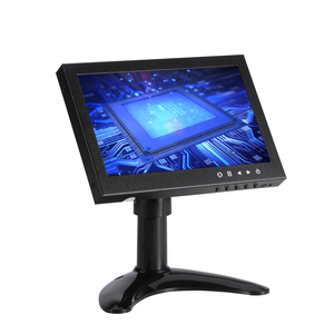 Monitor LCD Caja de metal de 7 pulgadas Monitoreo Industrial Cctv Mini monitor de computadora con entrada Bnc Vga Hd-mi