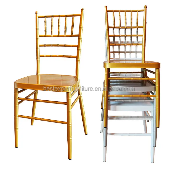 Металлический Золотой Серебряный стул Chiavari Tiffany, стул для свадебных мероприятий, производитель