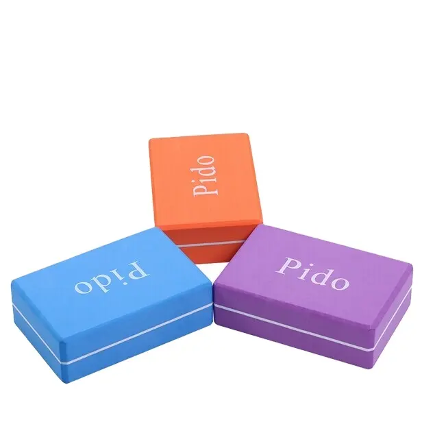 PIDO single-layer double-layer EVA foam yoga brick/Double color yoga block with manufacturer price high quality