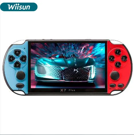 D 5.1 inch screen X7 plus handheld game console video support AV output game console for Gift