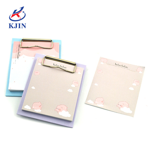 Creativo A5 sticky note notebook con kraft colore della carta di clip studente blocchetto per appunti appiccicoso con pallet di legno - Product Image 6