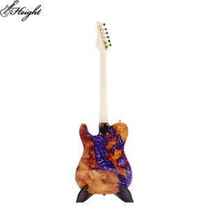 Vendita Diretta dalla Fabbrica Chitarra Elettrica in Legno Viola con Pickup H-H OEM ODM Accettati Materiale Fondo/Fasce in Acero - Product Image 3
