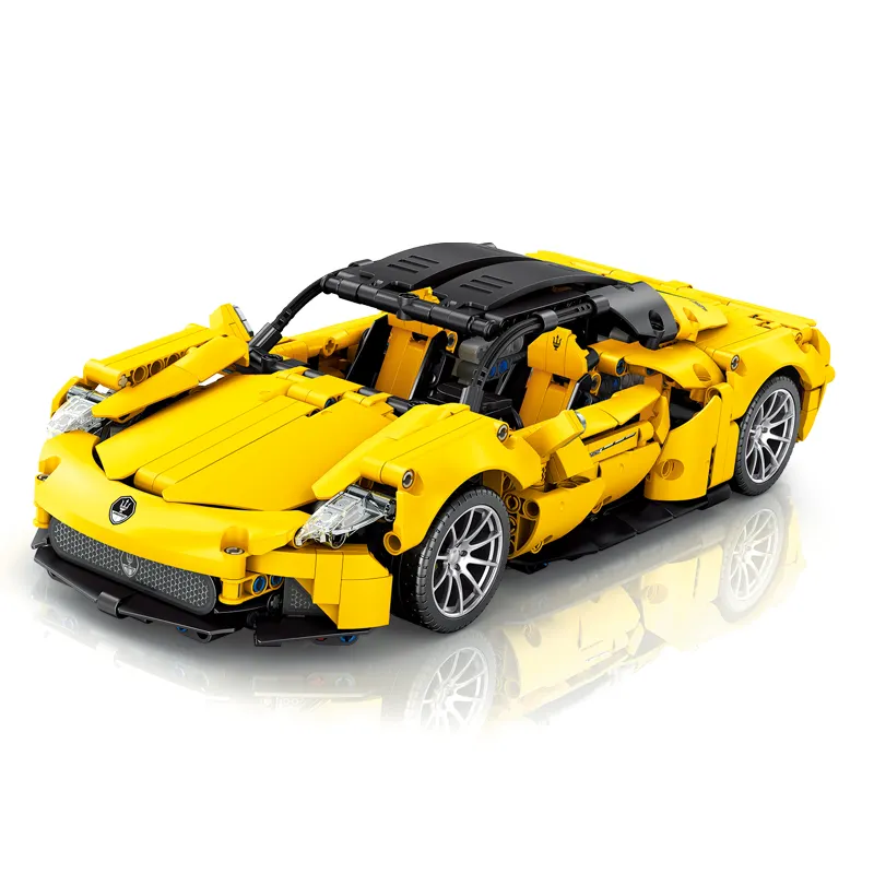 MJ 8612A nuevo producto educativo Diy Super velocidad modelo de coche juguetes ladrillos coche de lujo montaje bloques de construcción juegos de coches