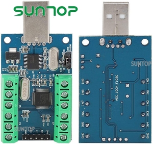 Mini-USB-Datenerfassungs-ADC-Modul, USB-Schnitts telle 10-Kanal-12-Bit-STM32-Kommunikations-ADC-Modul