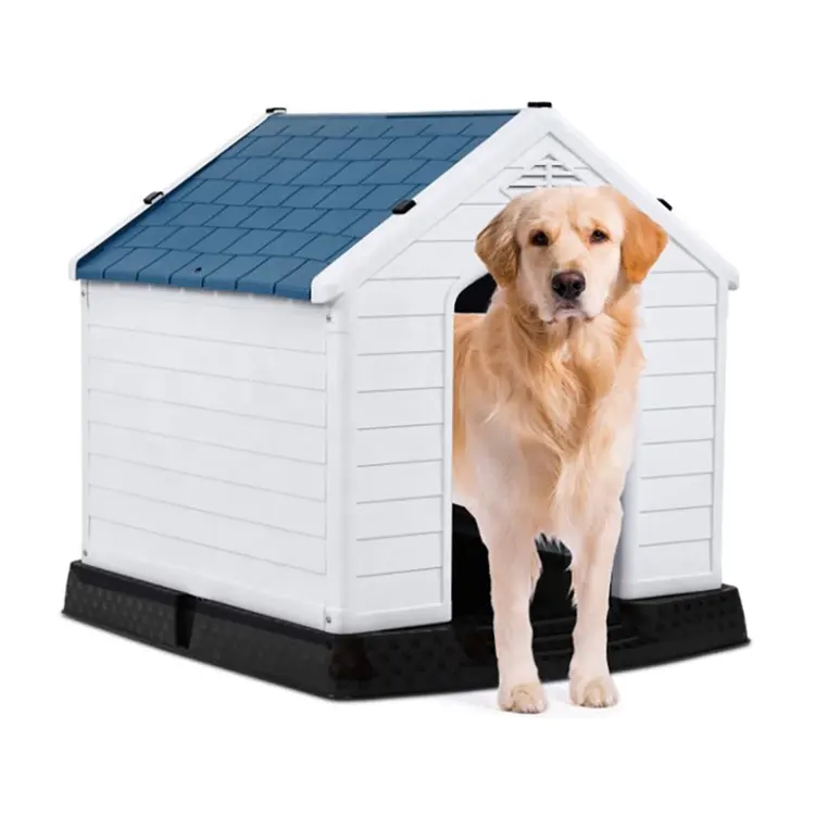 บ้านสุนัข,บ้านสุนัขสัตว์เลี้ยงพลาสติกกันน้ำระบายอากาศทุกสภาพอากาศบ้านสำหรับลูกสุนัขที่กำบังในร่มกลางแจ้ง