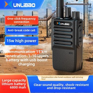 Intercomunicador de larga distancia de alta potencia Frecuencia de un botón de mano para sitios de construcción al aire libre Intercomunicador pequeño inalámbrico digital - Product Image 6