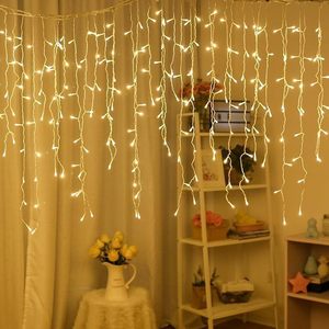 LED Icicle noel dekoratif peri dize işıklar 8 modları ile takın Icicle dize işıklar 8 modları pırıltı perde ışık - Product Image 2