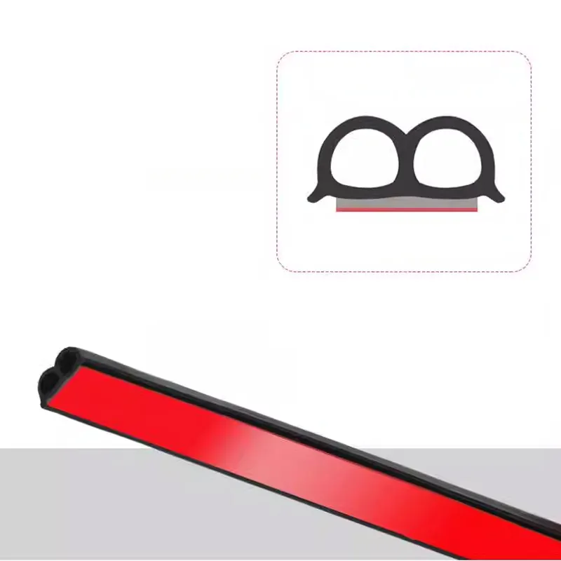 Supply wholesale Self-adhesive weather strip for cars rubber B profile sealing tape with high quality