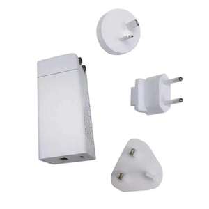 GaN 65W PD şarj çift A + C Port hızlı şarj hızlı şarj ile çıkarılabilir fiş İngiltere/ab/abd Laptop için - Product Image 6