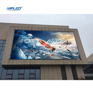 MPLED广告牌广告面板P4单双杆商店高清巨大全彩5x3m户外发光二极管显示屏 - Product Image 1
