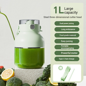 Yüzlü meyve suyu bardağı şişe büyük güç araba ev açık Blender sıcak satış USB şarj taşınabilir yüksek kalite 10 bıçak - Product Image 2