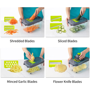 צ 'ופר בצל צ' ופר מנדולינה slicer <span class=keywords><strong>pro</strong></span> 22 ב 1 מזון chopper ירקות רב תכליתיים חותך
