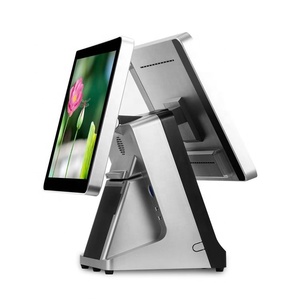 15.6&quot;Single Dual Touch Screen Windows <strong>Linux</strong> POS System <strong>Device</strong> With Barcode Cash Box and Thermal Printer for Fast Food - Product Image 6