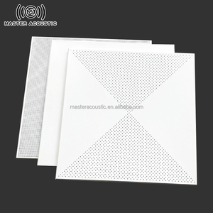 现代设计声学铝吊顶方形装饰金属网防水隔音功能 - Product Image 4