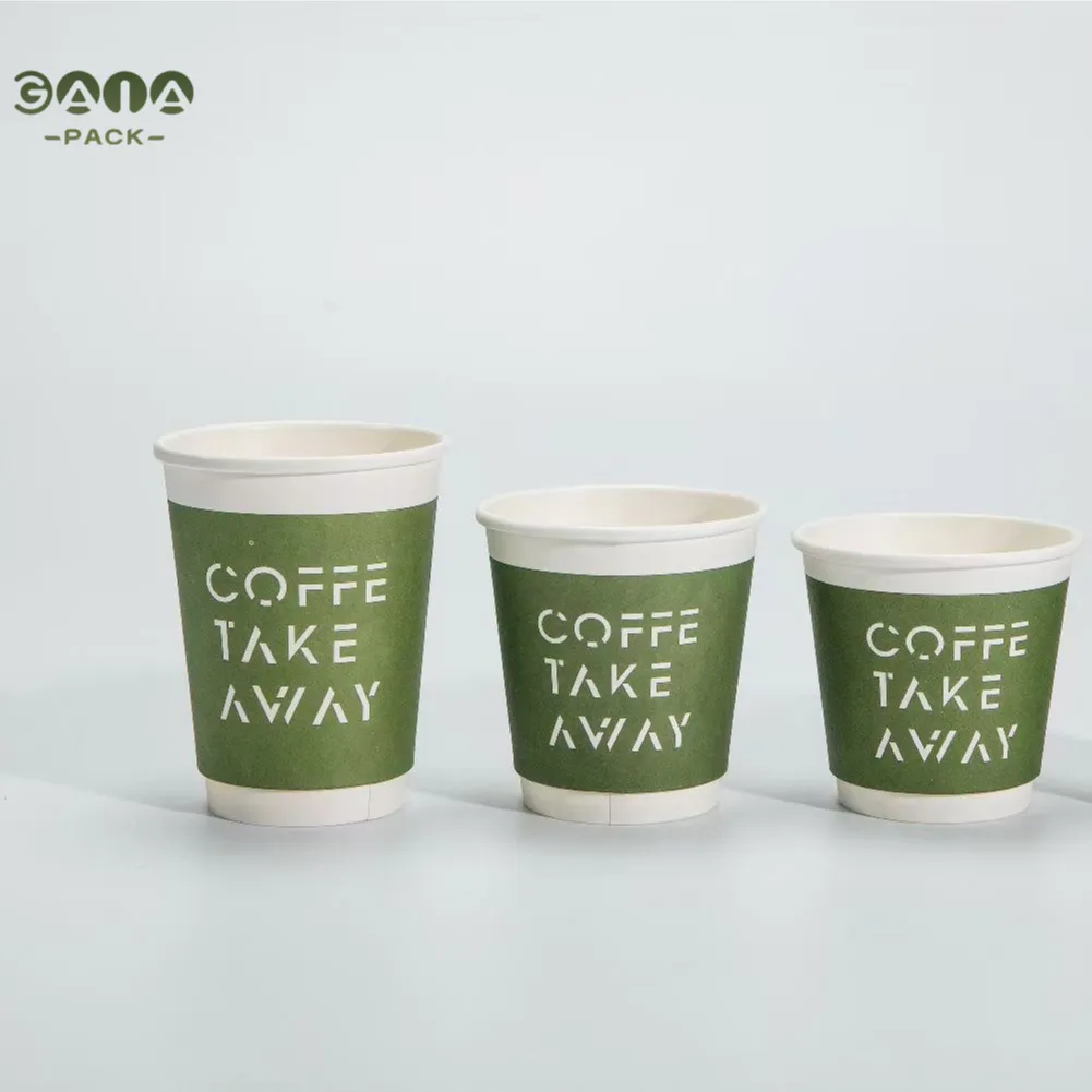 Рекламные бумажные чашки, чашки для горячего чая на вынос с пользовательским логотипом, чашки для горячего кофе